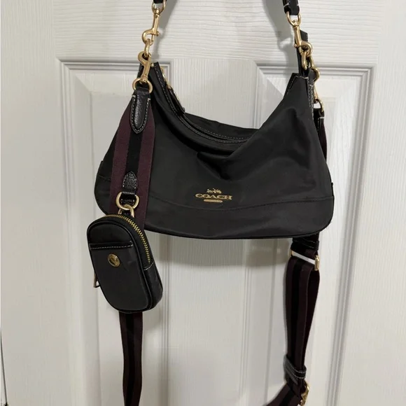 Coach Black Crossbody Bag with Gold Details - Picture 1 of 3